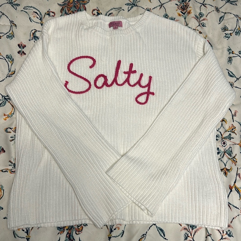 White sweater size small